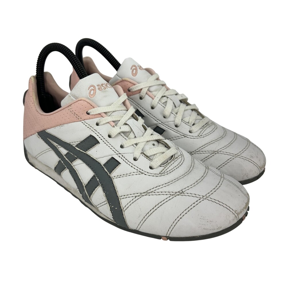 Vintage ASICS Shoes Womens Size 8 Budokan Japan Leather Indoor Soccer Sneakers